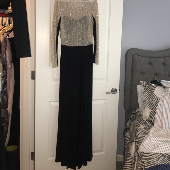 Long Formal Rhinestone Dress - Picture 4 of 5